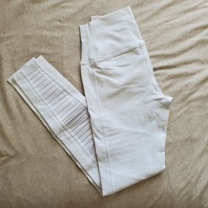 ALO Yoga High Waisted Moto Leggings - White